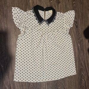 Faith & Joy Polka Dot Blouse